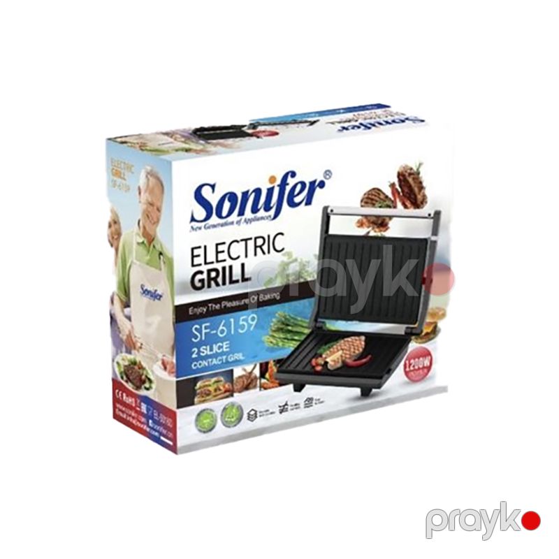 Sonifer SF-6159 Yüksək Keyfiyyətli Toster Çoxfunksiyalı Qril Sendvic Maşını 1200W — Toster və vaflyasıcı, Bakı (6)