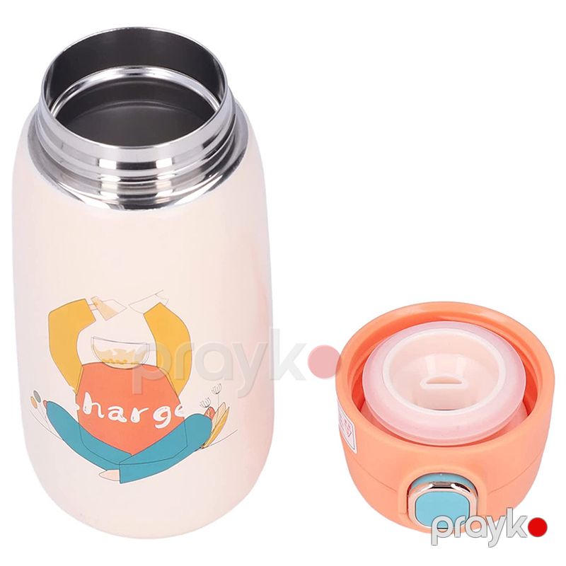 Sevimli Cizgi Film Karikaturalı Uşaq Termal Su Qabı Uşaqlar Üçün Ağıllı Paslanmayan Polad Termos Sızdırmaz Termos 420ml — Termos və termoş, Bakı (4)