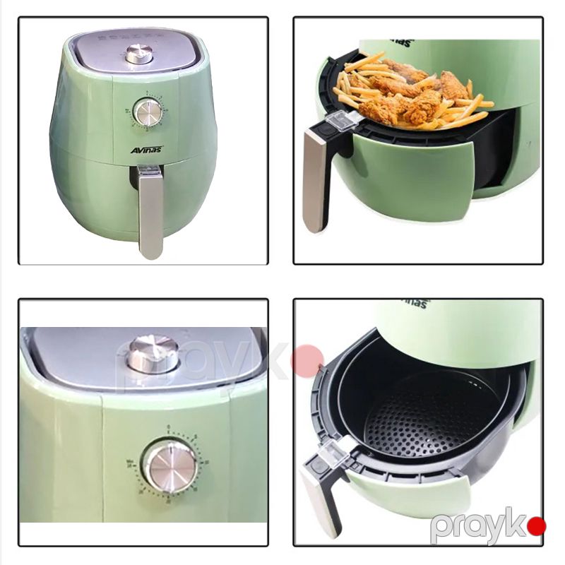 Yüksək Keyfiyyətli Avinas Elektrikli Fritöz 6.5L 2000W Gücə Məxsus Yağsız Firi Qızartma Qazanı Çoxfunksiyalı Fritöz — Digər mətbəx texnikası, Bakı (3)
