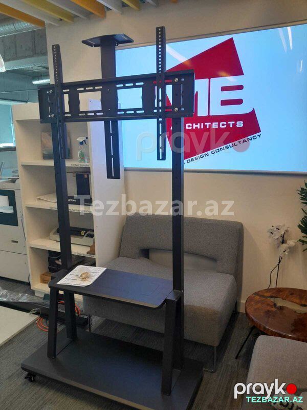 Televizorlar üçün sürülə bilən Təkərli mobil stendlər satılı — Televizorlar, Bakı (3)