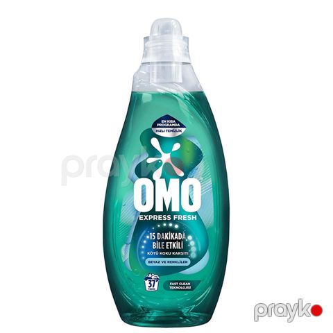 Omo Express Fresh Pis Qoxuya Qarşı 1.480 Ml Təzə Kimi Ağ və Rəngli Geyimlə Üçün Maye Yuyucu Beyaz Renkliler Deterjanı — Bakı