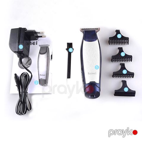 Kemeı KM-5021 Professional 3-ü 1 Arada Saç Təraş Maşını 3W Təkrar Doldurula Bilən USB AC Trimmer Saç Kəsmə Maşını — Bakı
