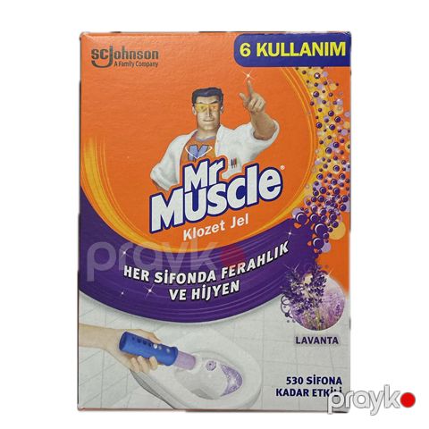 Mr. Muscle Klozet Jel Blok, Tuvalet Temizleyici, Lavanta, 36g Yeni Ambalaj Mr Muscle Tualet Təravətləndiricisi Jel Blok — Bakı