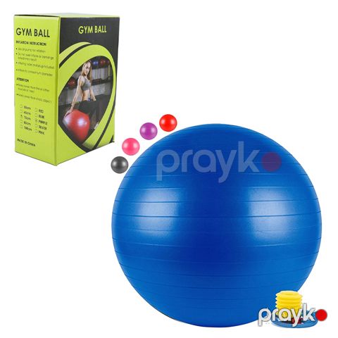 Partlamaya Qarşı Yoqa Topu Fitness Plates Topu Fitness Ball 75sm Yumşaq Gimnastika Topu Swissball Ball Pompası — Bakı