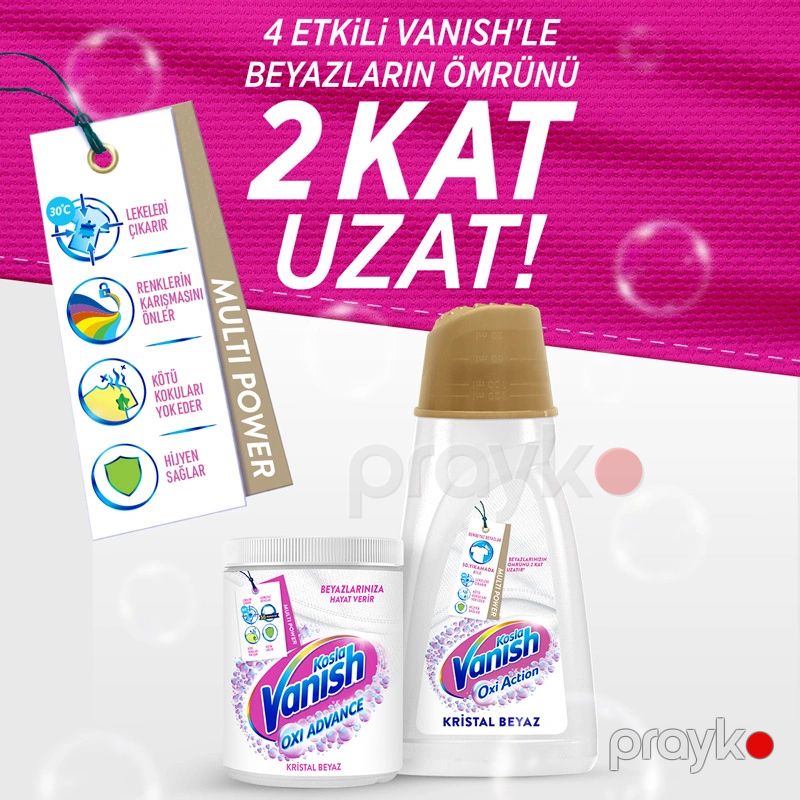 Vanish Kosla White Ləkə Təmizləyici Qızıl Maye 1000 ml Ağlar Üçün Ləkə Təmizləyici — Mallar, Bakı (6)