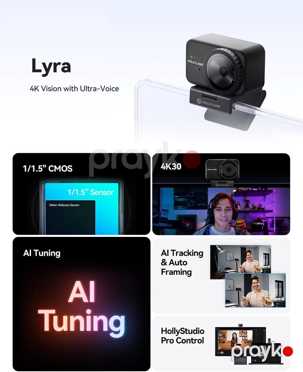 Web kamera Hollyland Lyra 4K — Periferik cihazlar, Bakı (4)