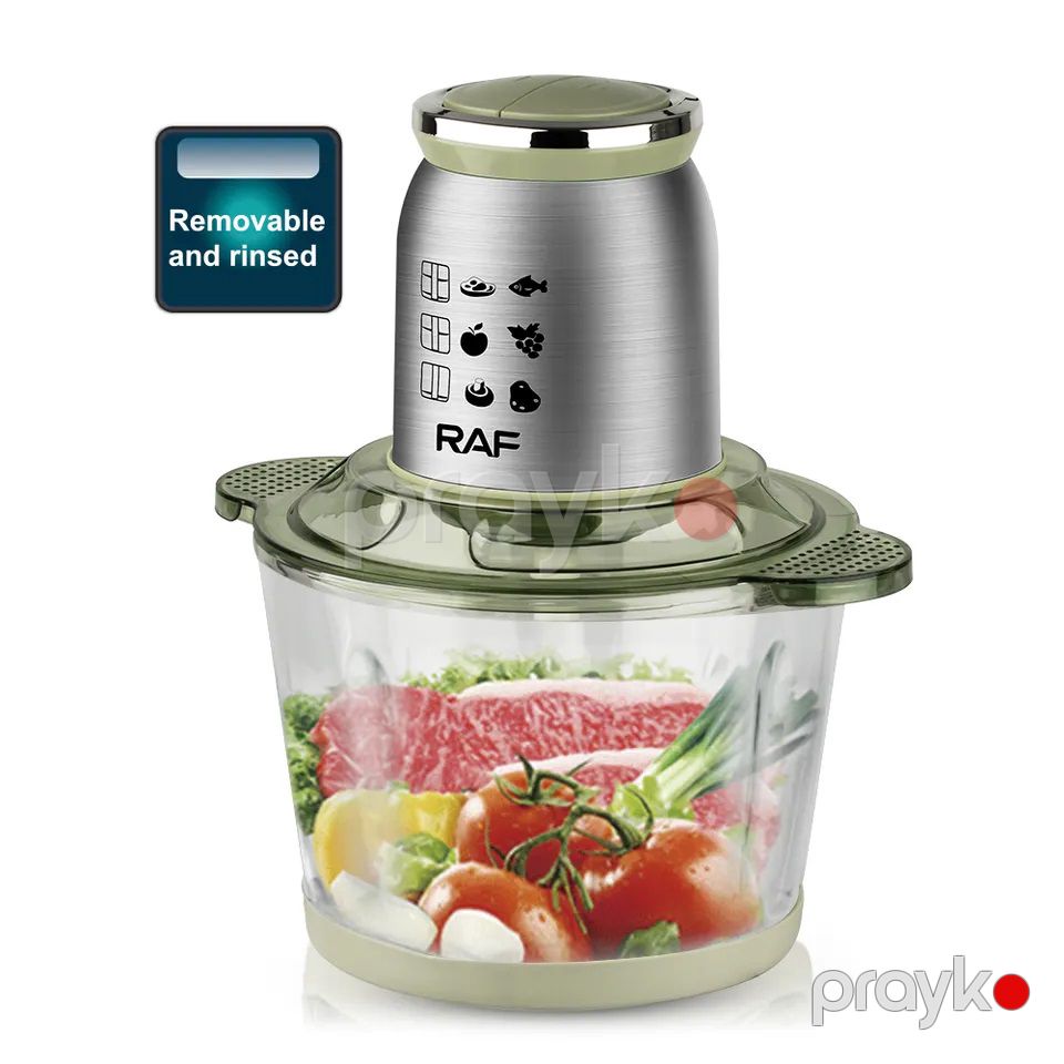 Böyük Tutuma Sahib RAF Elektrikli Blender 800W Qida Prosessoru R.7001 Çoxfunksiyalı Tərəvəz Doğrayan 3L — Blenderlər, xırdalayanlar və mikserlər, Bakı (2)