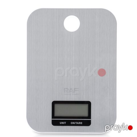 RAF R.10005﻿ - Elektron Mətbəx Tərəzisi, 5 kq Tutum, Paslanmayan Polad Korpus — Bakı