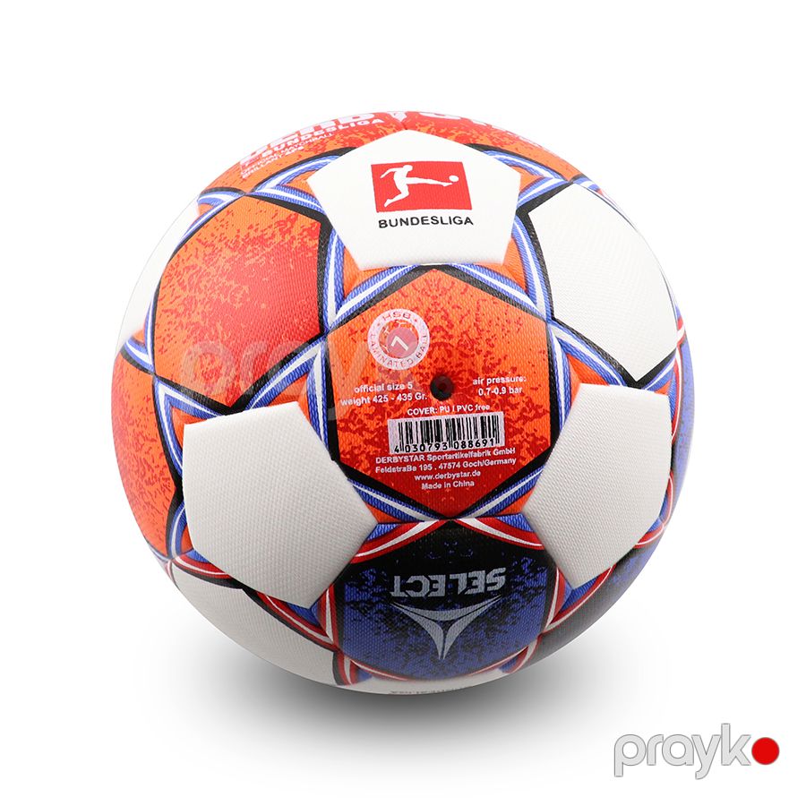 Futbol Topu Derbystar Bundesliga Brilliant Replica 2021/22 Bundesliga Rəsmi Topu №5 Bənövşəyi — İdman, hobi, istirahət, Bakı (4)