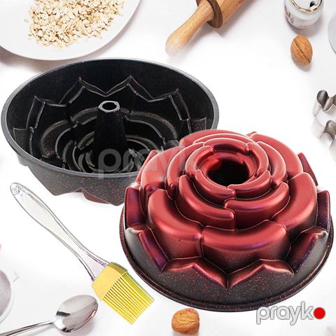 Yapışmayan örtüklü tort qabı, qranit kek bişirmə qabı, dəyirmi gül tort qabı Keks üçün qəlib — Bakı