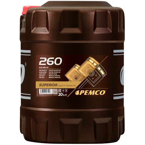 Mühərrik yağı Pemco iDrive 260 SAE 10W-40 20 lt — Bakı