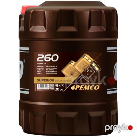 Mühərrik yağı Pemco iDrive 260 SAE 10W-40 20 lt — Bakı