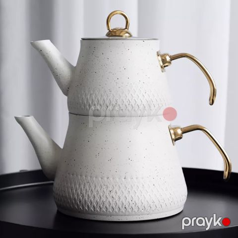 Çaydan Çaynik Dəsti Qranit Çaydan Tutumu 2 Litr Çaynik Tutumu 1 Litr — Bakı