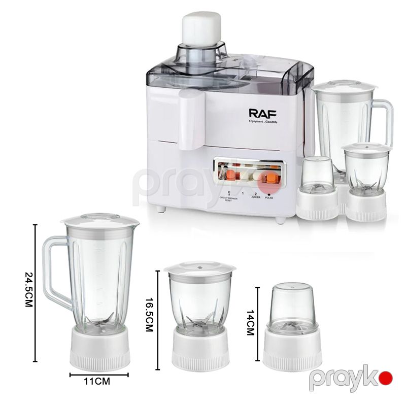 4-IN-1 Şirəçəkən RAF 1.25L R.2819W - 220V Mətbəx Kombaynı RAF R.2819 Şirəçəkən RAF R.32819W R.2819 700W — Digər mətbəx texnikası, Bakı (5)