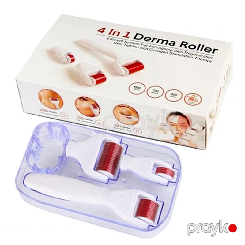 4-ü 1-də Derma Roller Xanımlar Üçün Mikro İğne Terapiyası Üz və Gözlər Üçün Müxtəlif Ölçüdə Paslanmaz Polad Dəriyə Qulluq Dəsti — Gözəllik və səhiyyə, Bakı (6)