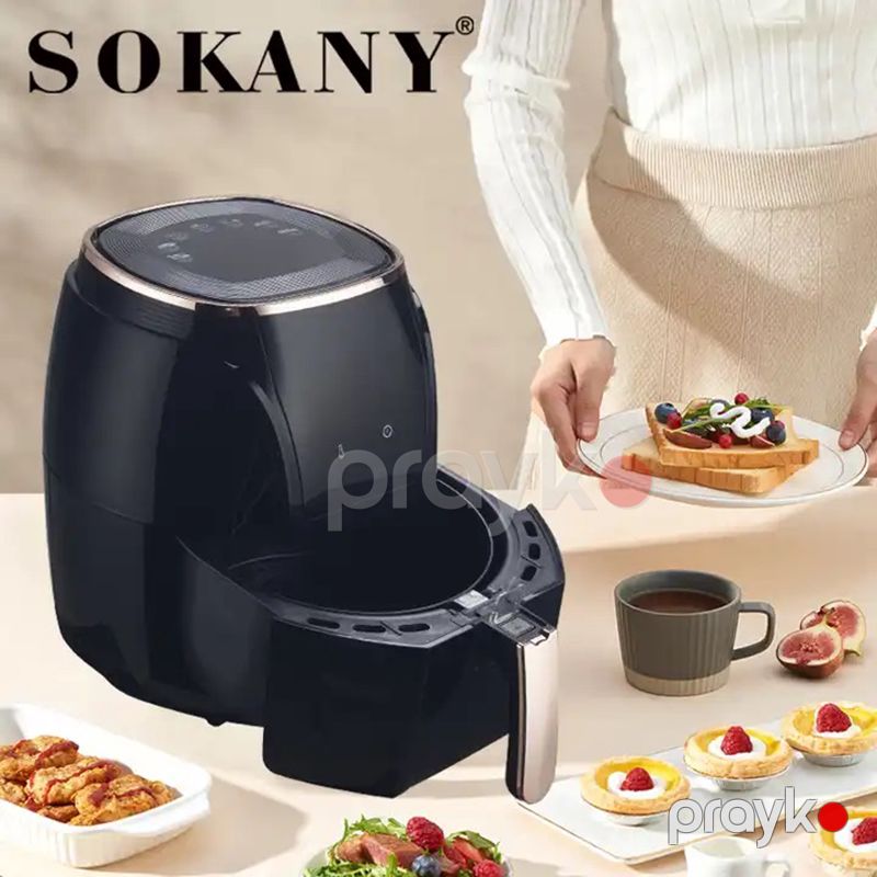Sokany SK-3011 Air Frey Yapışmayan Bişirmə Səthinə Sahib 5L Rəqəmsal Hava Fritöz — Digər mətbəx texnikası, Bakı (3)