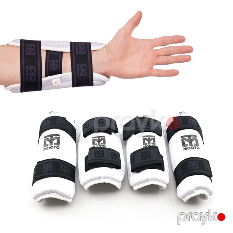 Mooto Taekvondo Üçün Baldır və Qolun Qorunması BO-2297 Ağ Qara Taekvondo Bilək və Şin Qoruyucu — İdman, hobi, istirahət, Bakı (4)