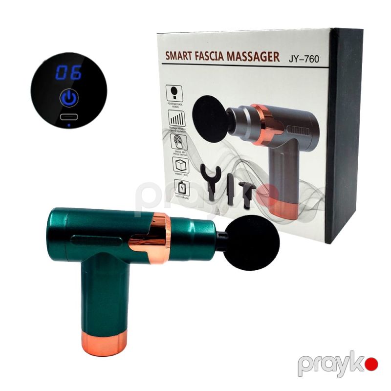 Smart Fascia Massage Gun JY-760 Masaj Tapançası LED Ekranlı 4 Başlığa sahib Masaj Silahı — Masaj aparatları, Bakı (6)