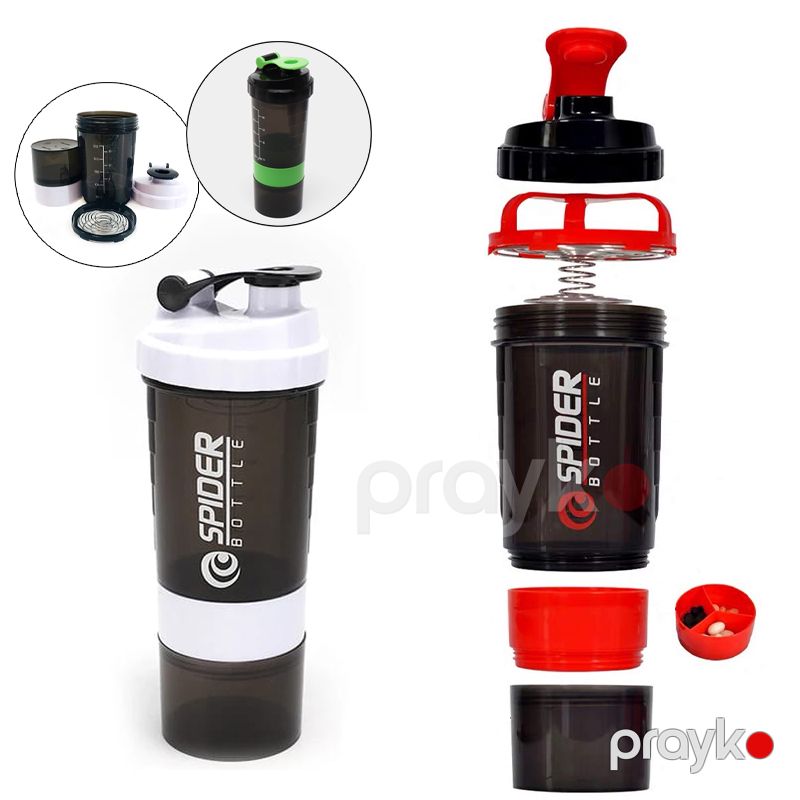 Shaker Bottle İdman Üçün Şeyker Protein Üçün Su Qabı Protein Saxlama Qabı İlə Rengli Şeyker Sports Gym Protein — Termos və termoş, Bakı (5)