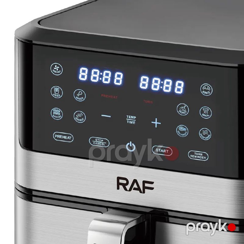 RAF R.5339 Reqemsal Hava Fritözü 1800W Gücündə Peşəkar LED Ekran Böyük Tutumlu Gümüş Air Fryer 10L — Digər mətbəx texnikası, Bakı (3)