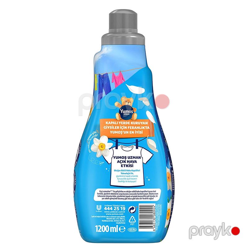 Yumoş Uzman Açık Hava Etkisi Yumuşatıcı 1200 ml Nergis Çamaşır Yumuşatıcısı Geyim Yumuşatıcı Açık Hava Esintisi — Mallar, Bakı (6)