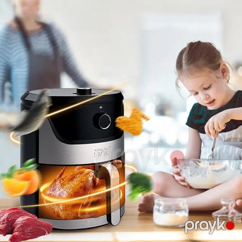 Çoxfunksiyalı Ağıllı Star Soba 7L Hava Fritözü ST-9653 Elektrikli Hava Fritöz 1800W Airfryers 80-200 — Bakı