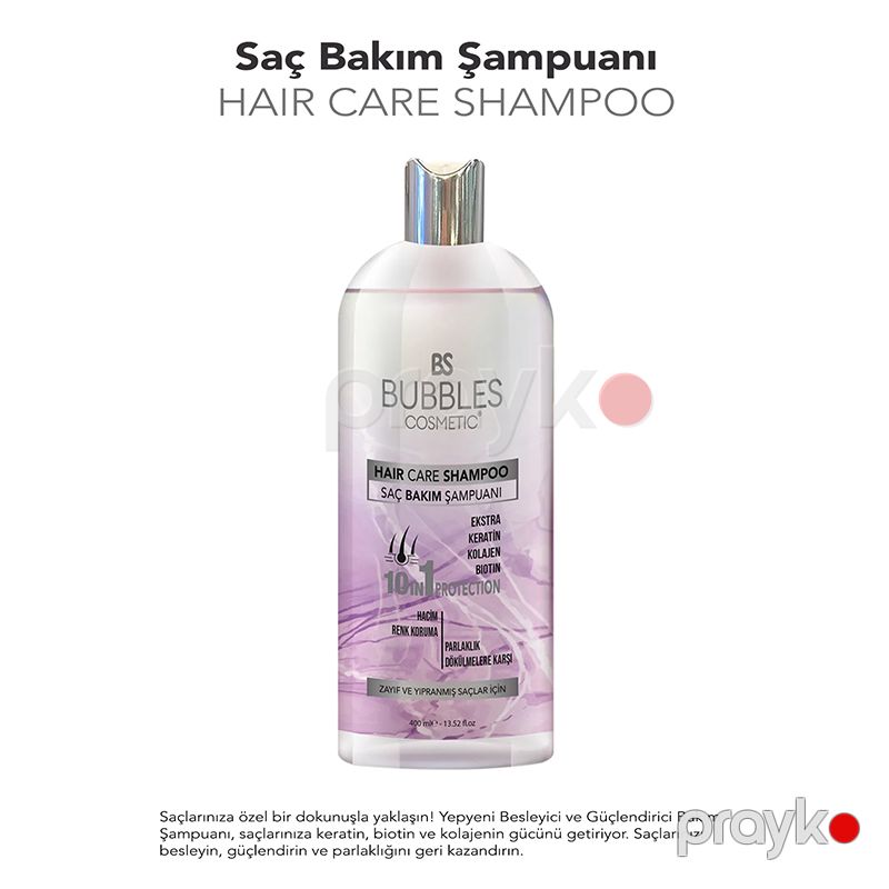 Bs Bubbles Cosmetic Duzsuz Güclü Keratin Biotin Terkibli Saç Qidalandırıcı 400mi Kollagenlə Zənginləşdirilmiş Saça Qulluq Şampunu — Gözəllik və səhiyyə, Bakı (6)