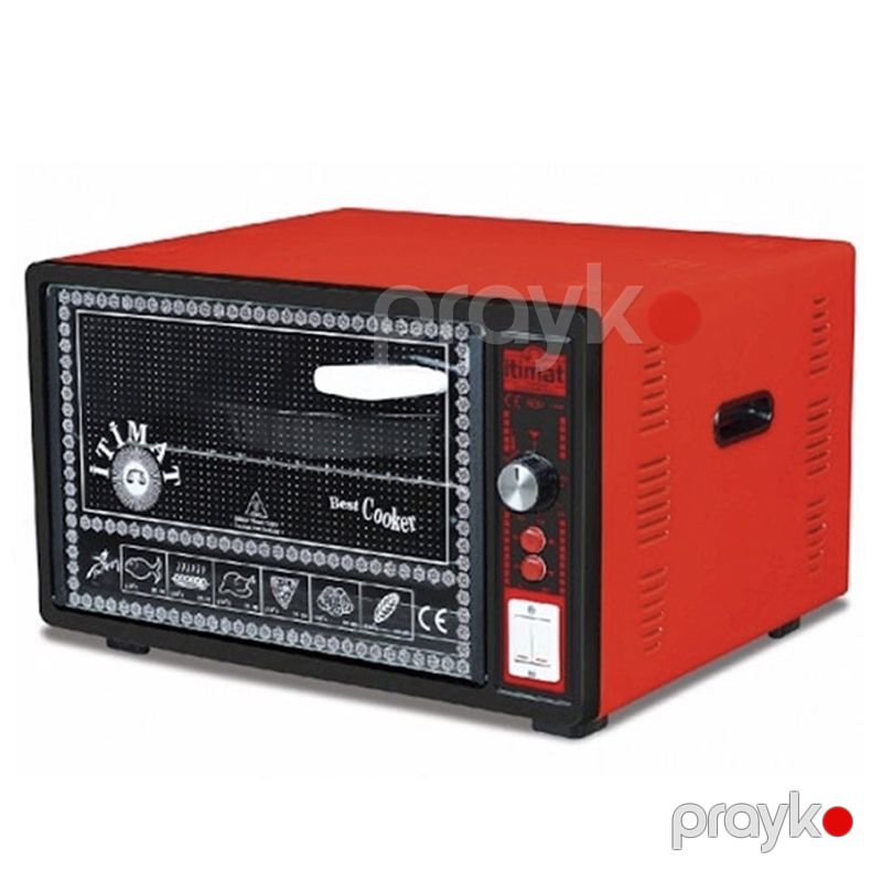 Elektrikli Soba İtimat I-09 qırmızı Best Cooker Yüksək keyfiyyətli Dxovka — Ev texnikası, Bakı (2)