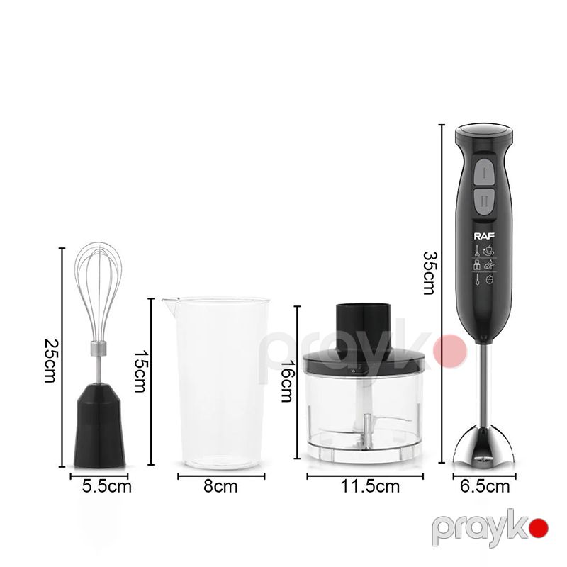 RAF R.327 Çoxfunksiyalı Blender Dəsti Yumurta Çırpıcı Blender İki Sürət Ayarlı Blender 800W — Blenderlər, xırdalayanlar və mikserlər, Bakı (3)