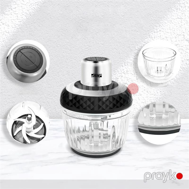 DSP 2-si 1 Arada Peşəkar Mətbəx Doğrayıcısı 300W Gücə Məxsus Polad Qida Doğrayıcısı S Formalı Polad Doğrayıcı Dəsti — Blenderlər, xırdalayanlar və mikserlər, Bakı (5)