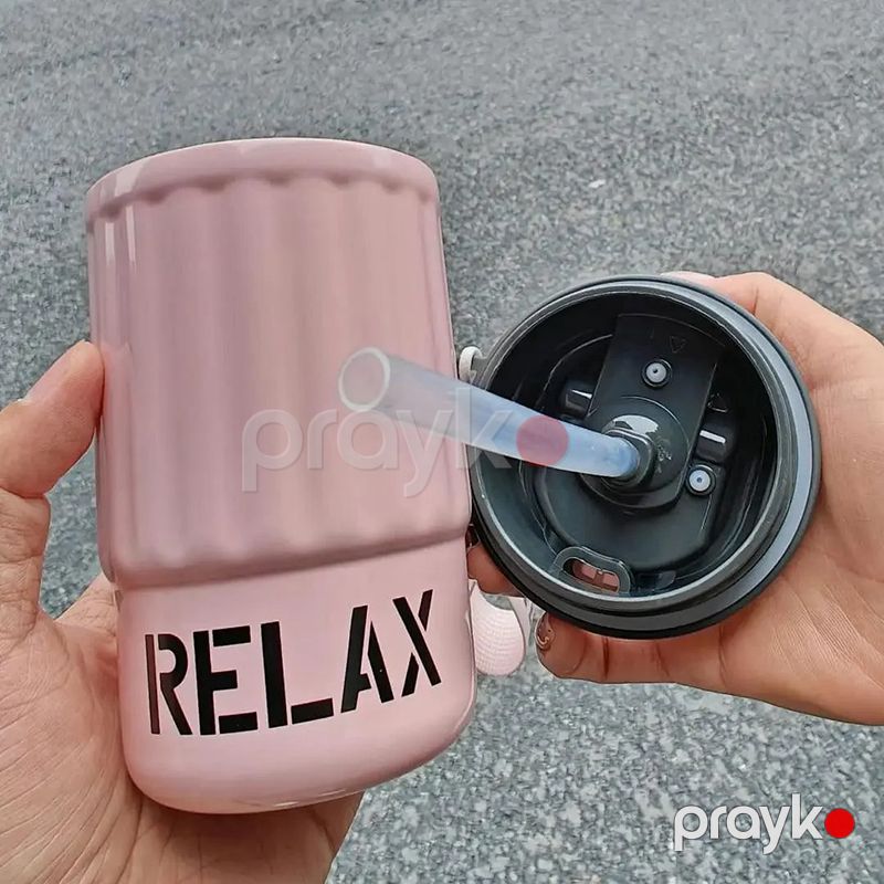 Termos 450ml Paslanmayan Polad Bottle Vakuum Rolex Termos Qəhvə Çay Su Termosu səyahət üçün fincan — Termos və termoş, Bakı (5)