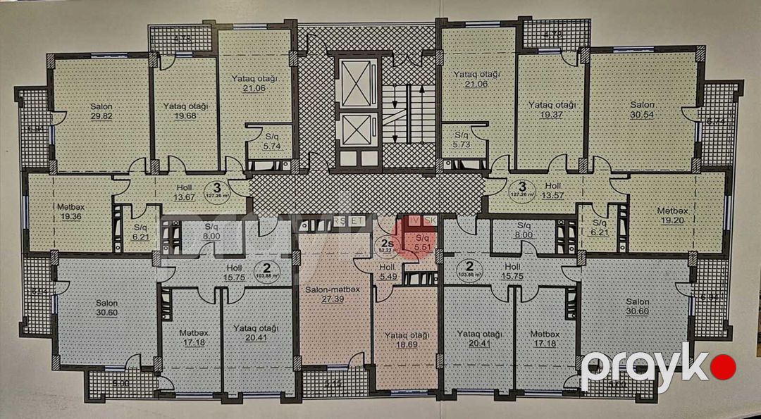 Satılır 2 otaqlı yeni tikili 103.8 m² — Mənzil, Bakı (3)