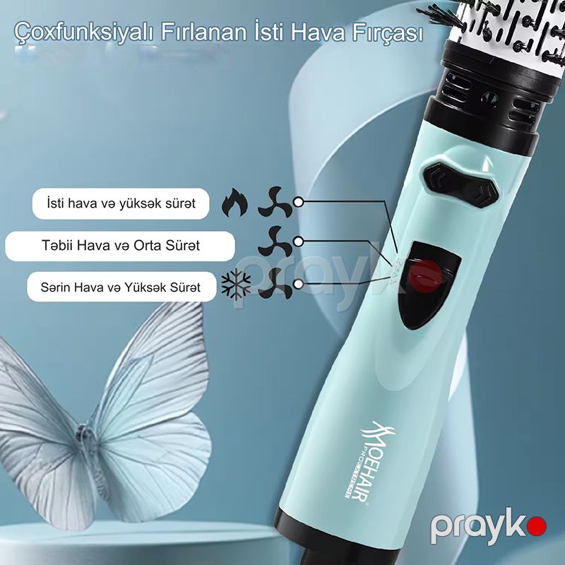 Moehair M0-7153 Saç Şəkilləndirici Fen 3-ü Bir Arada Daraqlı Fen 1200W — Fən, Bakı (5)