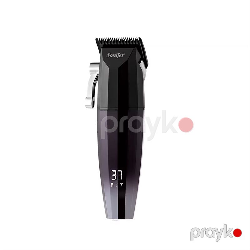 Sonifer SF-9613 Almaz Görünüşlü LCD Rəqəmsal Displey Bərbər Saç Kəsmə Maşını Elektrikli Portativ Kişi Saç Təraş Qayçıları — Usturalar, trimmerler və epilyatorlar, Bakı (2)