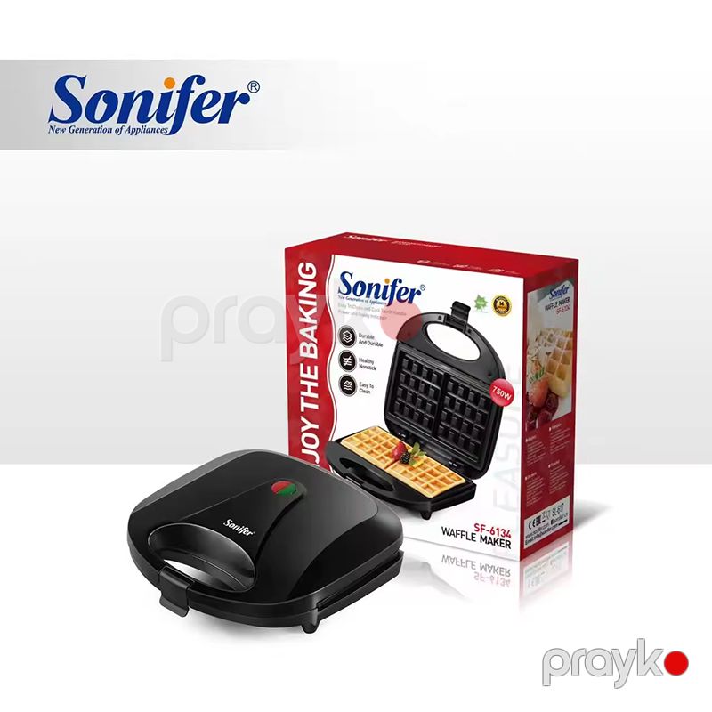 Sonifer SF-6134 Çoxfunksiyalı Elektrikli Vafli Hazırlayan Toster 750W — Toster və vaflyasıcı, Bakı (6)