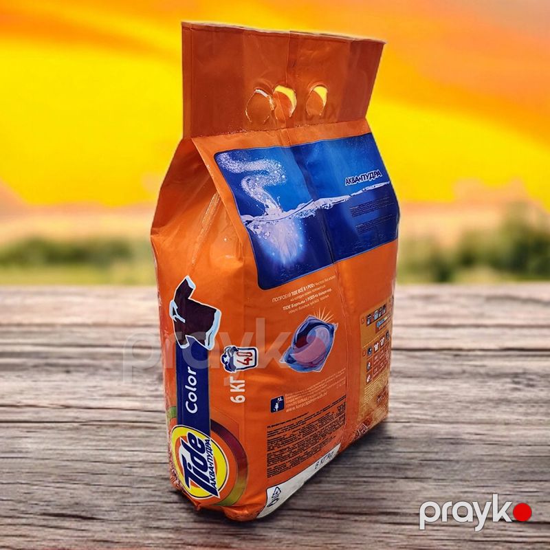 Paltaryuyucu toz 6kq Rəngli Parça Yuma Tozu Tıde Color Yuyucu Toz Paltar Yuyucu Vasitə — Mallar, Bakı (4)