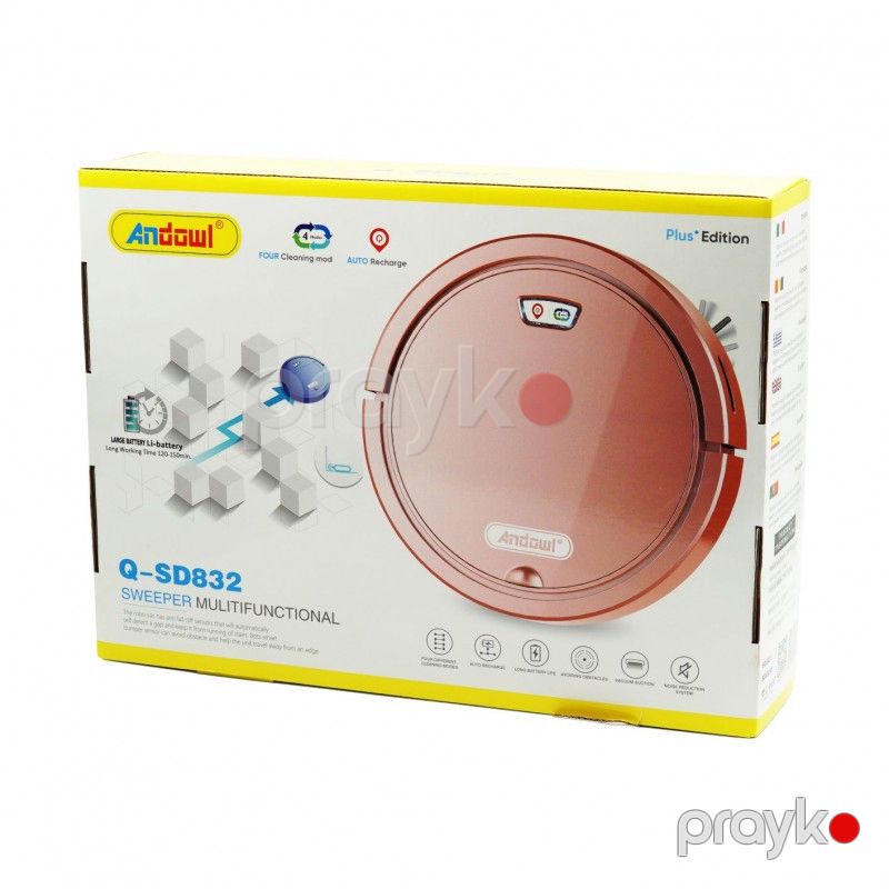 Haoyunma Q-SD832 Güclü Robot Tozsoran Avtomatik Doldurmalı Çəhrayı Rəngli Ağıllı Robot Tozsoran Pink — Tozsoran, Bakı (6)