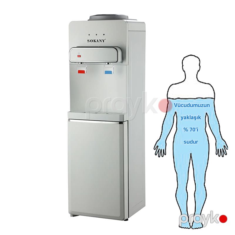 Sokany İsti və Soyuq 2 Krana Sahib Dispenser Su Soyuducu Döşəmə Dispenseri Yüksək Səmərəli Su Dispenseri SK09002 — Soyuducular, Bakı (5)