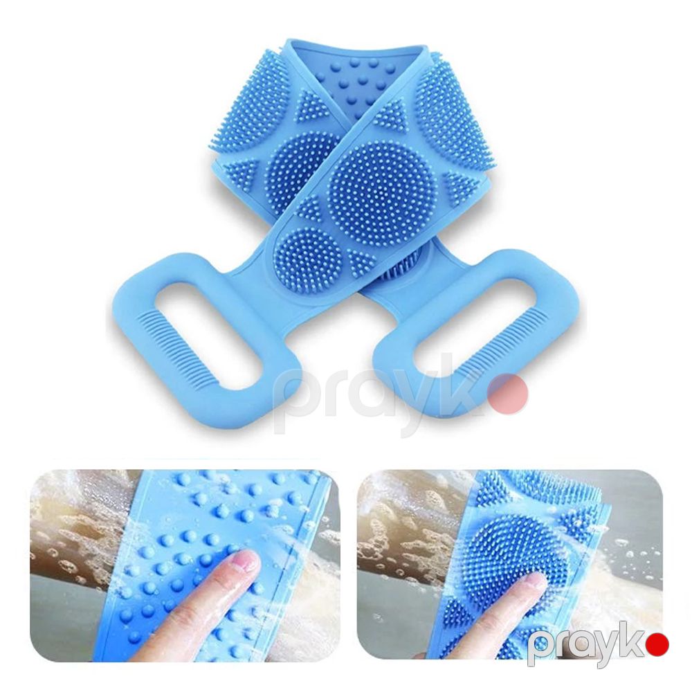 Silikon Hamam Təmizlik Kisəsi Skrubber yumşaq lif təbəqəsi Vanna Kisəsi bədən aşındırıcı Masaj effektli Bədən Təmizləyici Kisə — Mallar, Bakı (3)