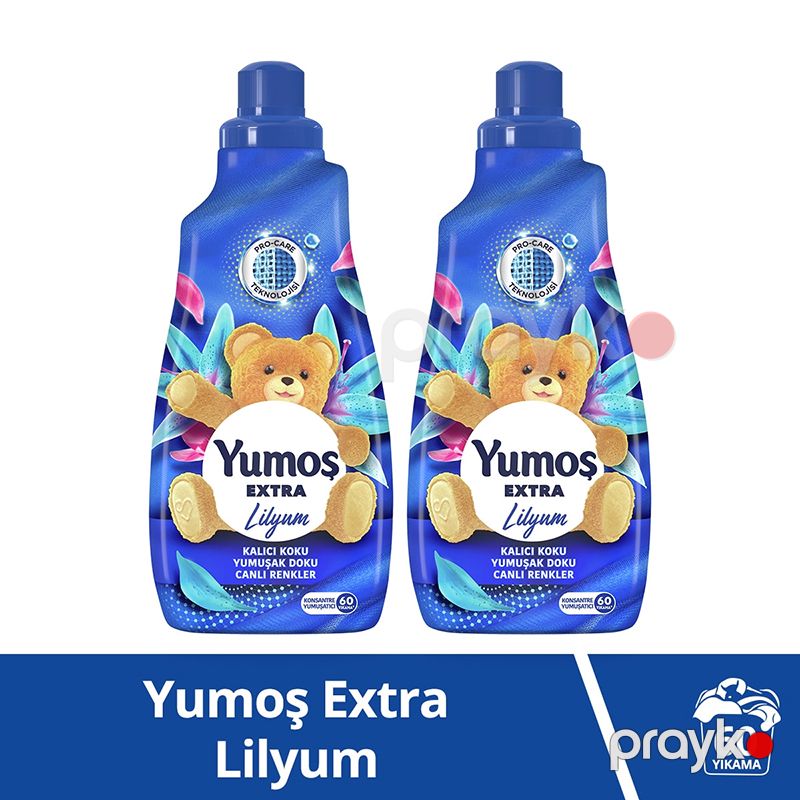 Yumoş Extra Konsantre Çamaşır Yumuşatıcısı Lilyum 1440 ML 60 Yıkama Geyim Yumuşadıcı Ətirli — Mallar, Bakı (3)