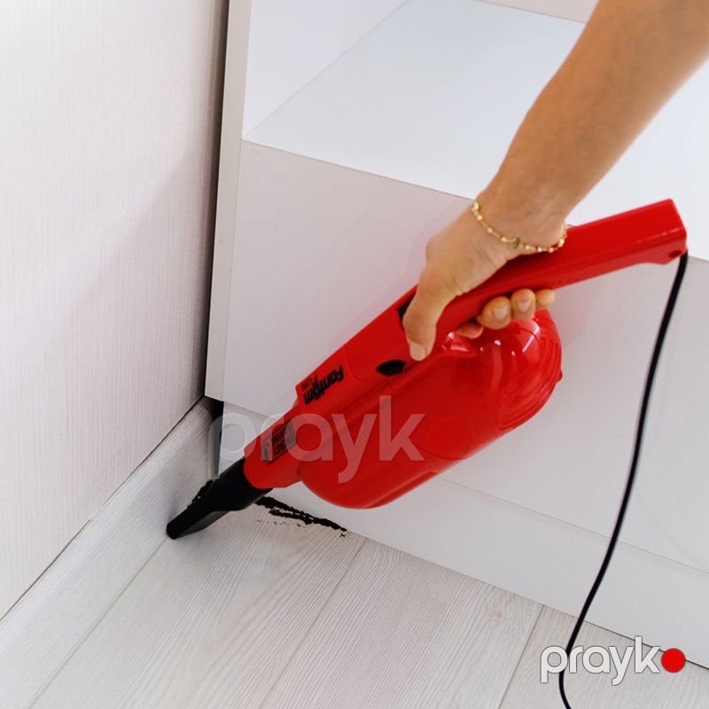 Pratic-S P 1200 Torbasız Şaquli Əl Tozsoranı Praktik Qırmızı Torbasız Tozsoran Yüksək Vaakumlu Elektrik Süpürgesi — Tozsoran, Bakı (4)