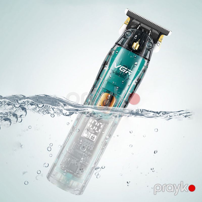 VGR Professional Kişi Saç Kəsmə Maşını Şəffaf Suya Davamlı Təkrar Doldurula Bilən V-961 Saç Makinası — Usturalar, trimmerler və epilyatorlar, Bakı (8)