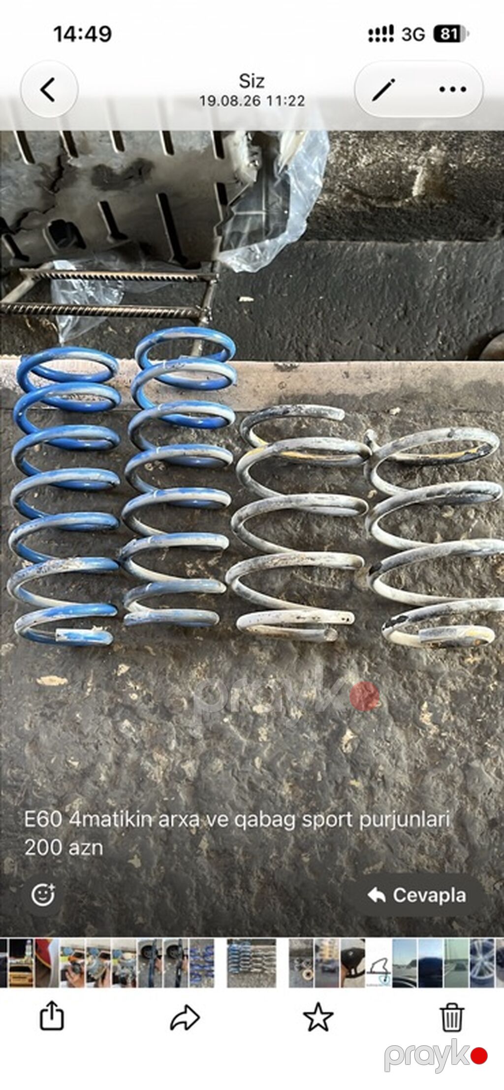 BMW ehtiyat hissələri 1) BMW F30 üçün комплект: - Ön M Tech yayları — Digər, Bakı (3)