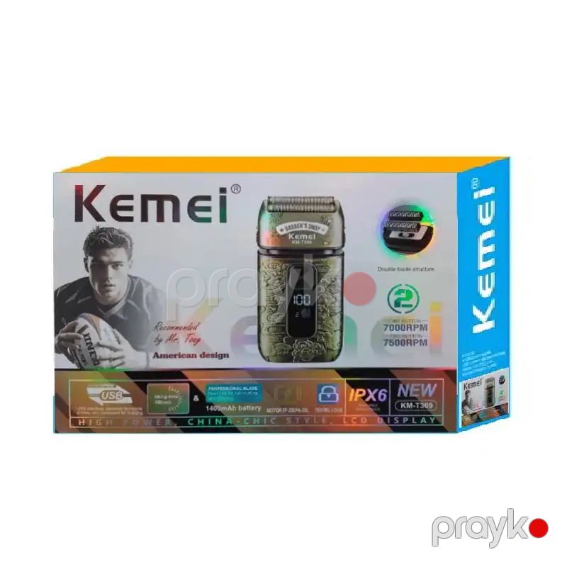 Kemeı KM-T369 AB Saç qırxan maşın Kişi Üçün Saç Saqqal Trimmeri Gold Saqqal Qırxan Maşın — Usturalar, trimmerler və epilyatorlar, Bakı (6)