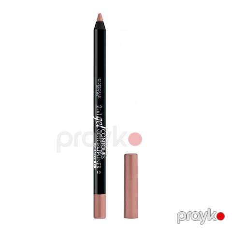 Dodaq üçün qələm Deborah Milano 2in1 Gel Contour & Color 01 Nude Rose — Bakı