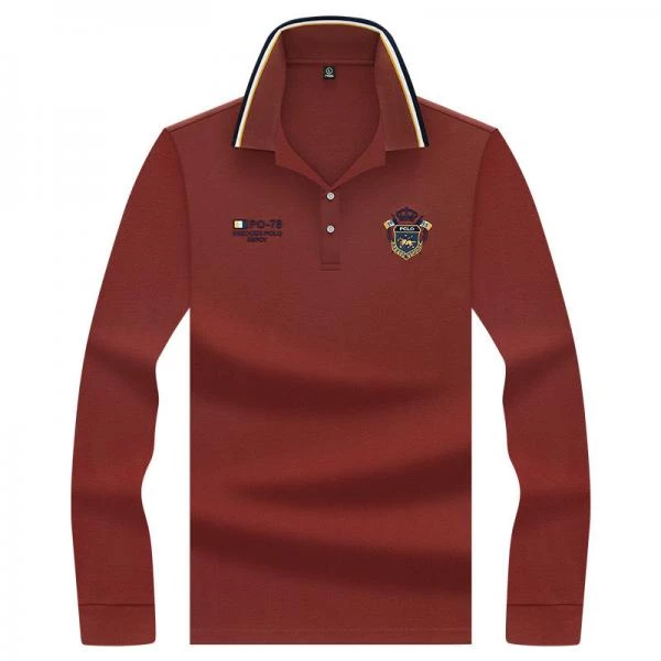Polo Pslo pambıq trikotaj uzunqol kişi köynəyi — Men's clothing