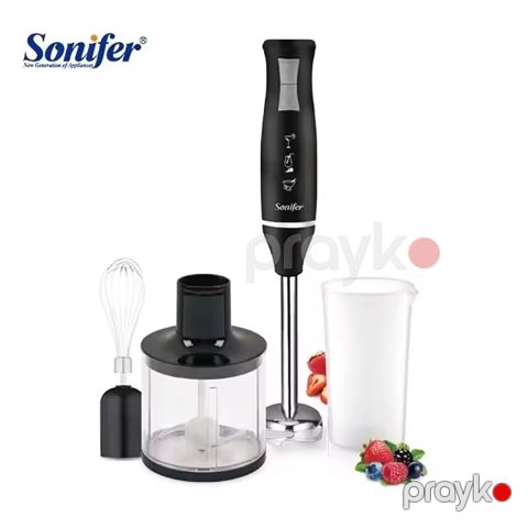 Sonifer SF-8025 Yüksək Keyfiyyətli Əl blenderi Yumurta Çırpıcı 3-ü 1-də Dəst Əl blenderi 400W — Bakı