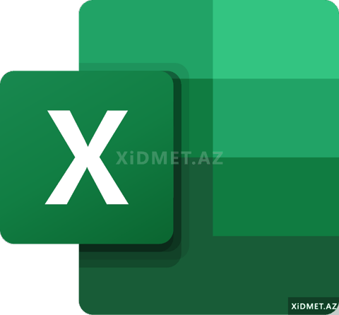 Excel-də obyektlərə gedən malların hesab — Bakı