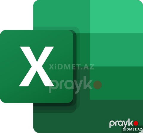 Excel-də obyektlərə gedən malların hesab — Bakı
