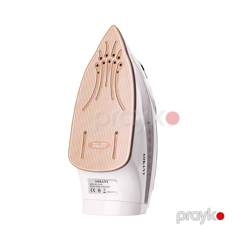Sokany AJ-2052 Elektrikli Buxarlı Ütü Keramika Altlıqlı Buxarlı Ütü 2400W — Ev texnikası, Bakı (2)